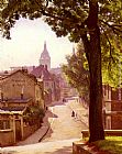 Alfred Renaudin La Rue De L'abreuvoir A Montmartre painting